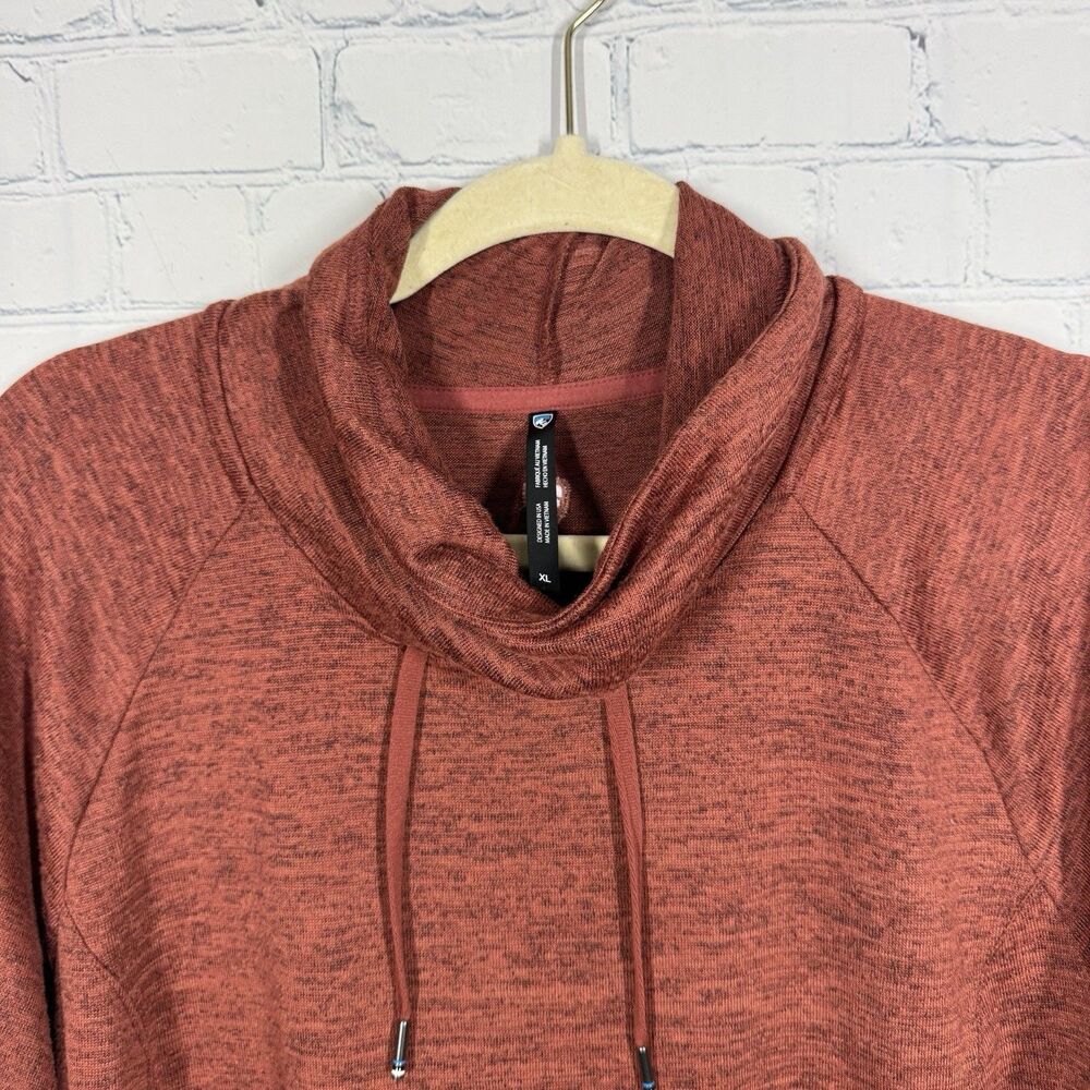 Kuhl Elia Women’s XL Cowl Neck Pullover Rust Orange Long Sleeve Stretch Outdoor - Picture 5 of 14